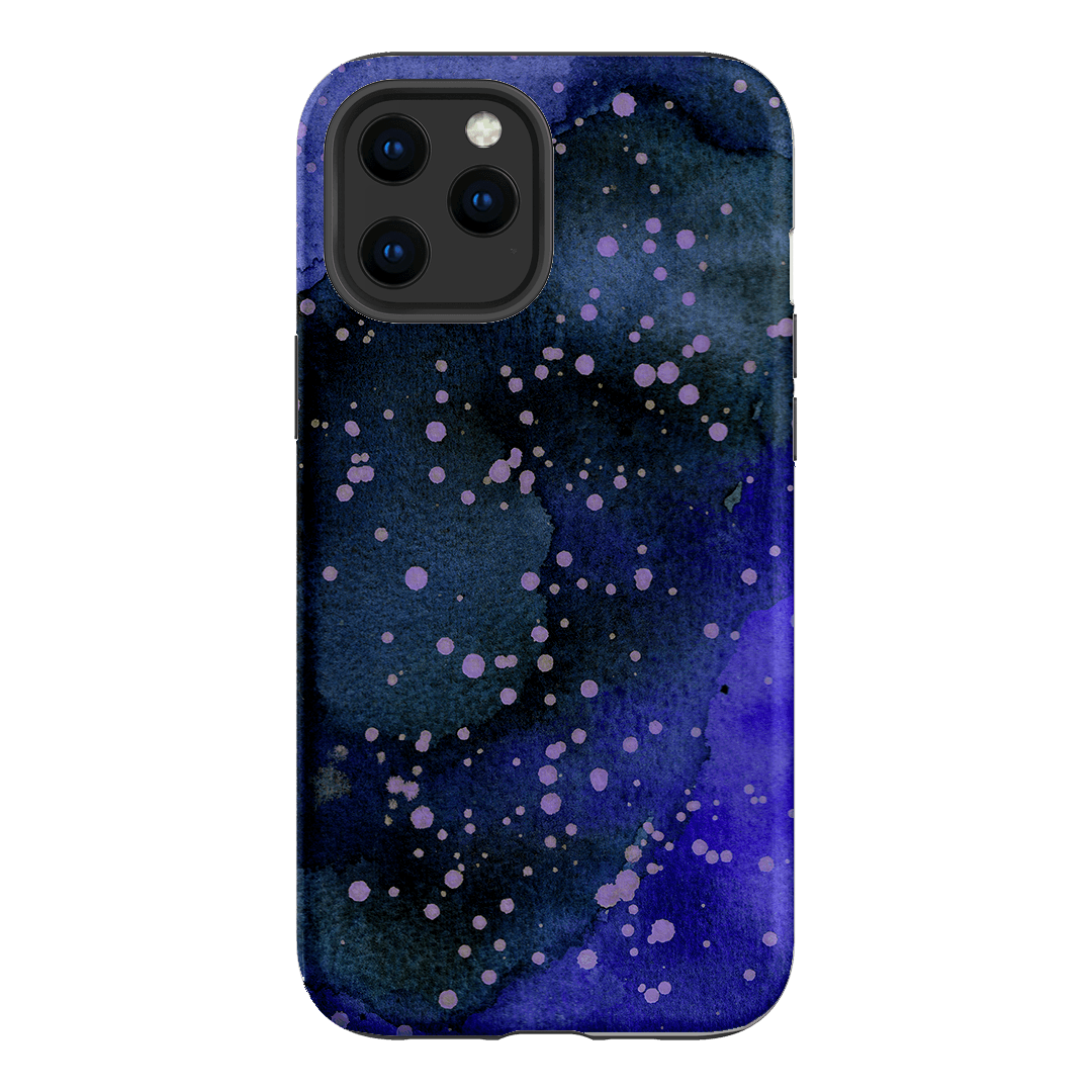 Spotty Navy Printed Phone Cases iPhone 12 Pro Max / Armoured by The Dairy - The Dairy
