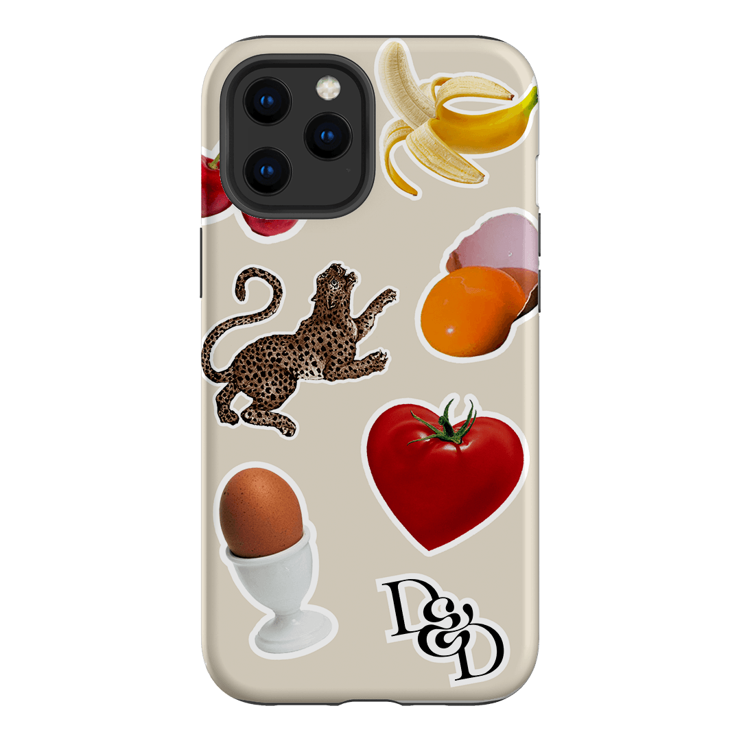 Sunday Stickers Cream Printed Phone Cases iPhone 12 Pro Max / Armoured by Desmond & Dempsey - The Dairy