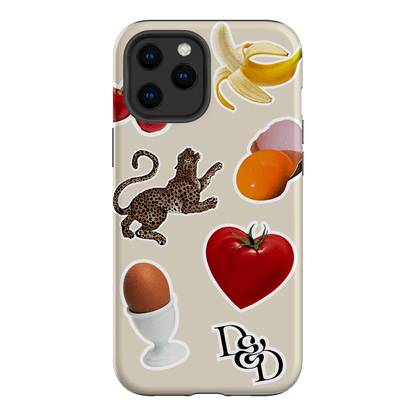 Sunday Stickers Cream Printed Phone Cases iPhone 12 Pro Max / Armoured by Desmond & Dempsey - The Dairy