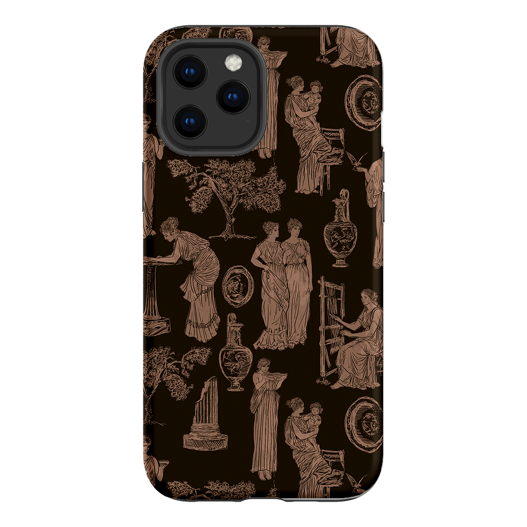 Symposium Burnt Umber Printed Phone Cases iPhone 12 Pro Max / Armoured by Veronica Tucker - The Dairy