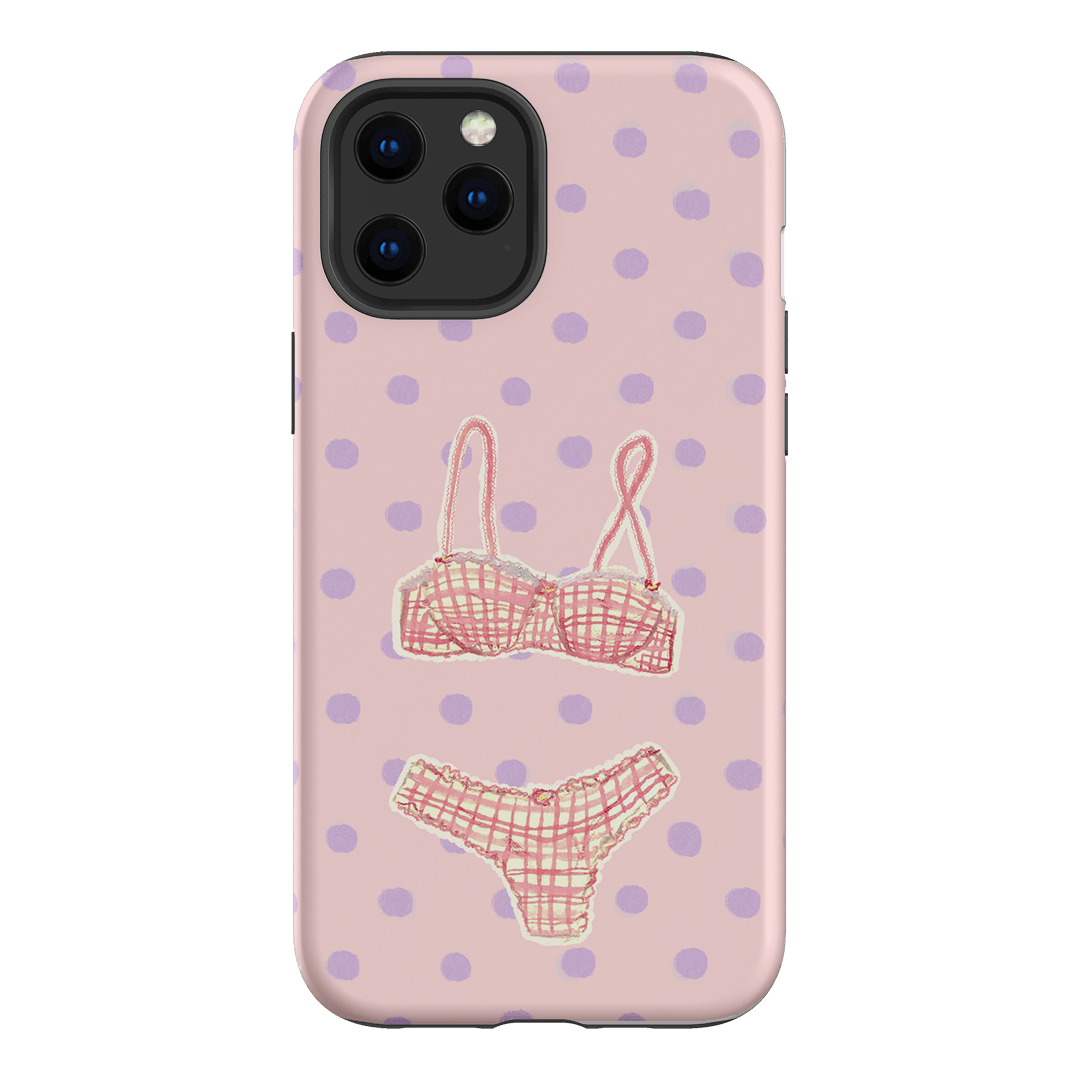 Vintage Gingham Printed Phone Cases iPhone 12 Pro Max / Armoured by Kayla Carr - The Dairy