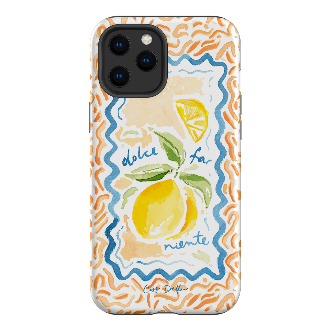 Dolce Far Niente Printed Phone Cases iPhone 12 Pro Max / Armoured by Cass Deller - The Dairy