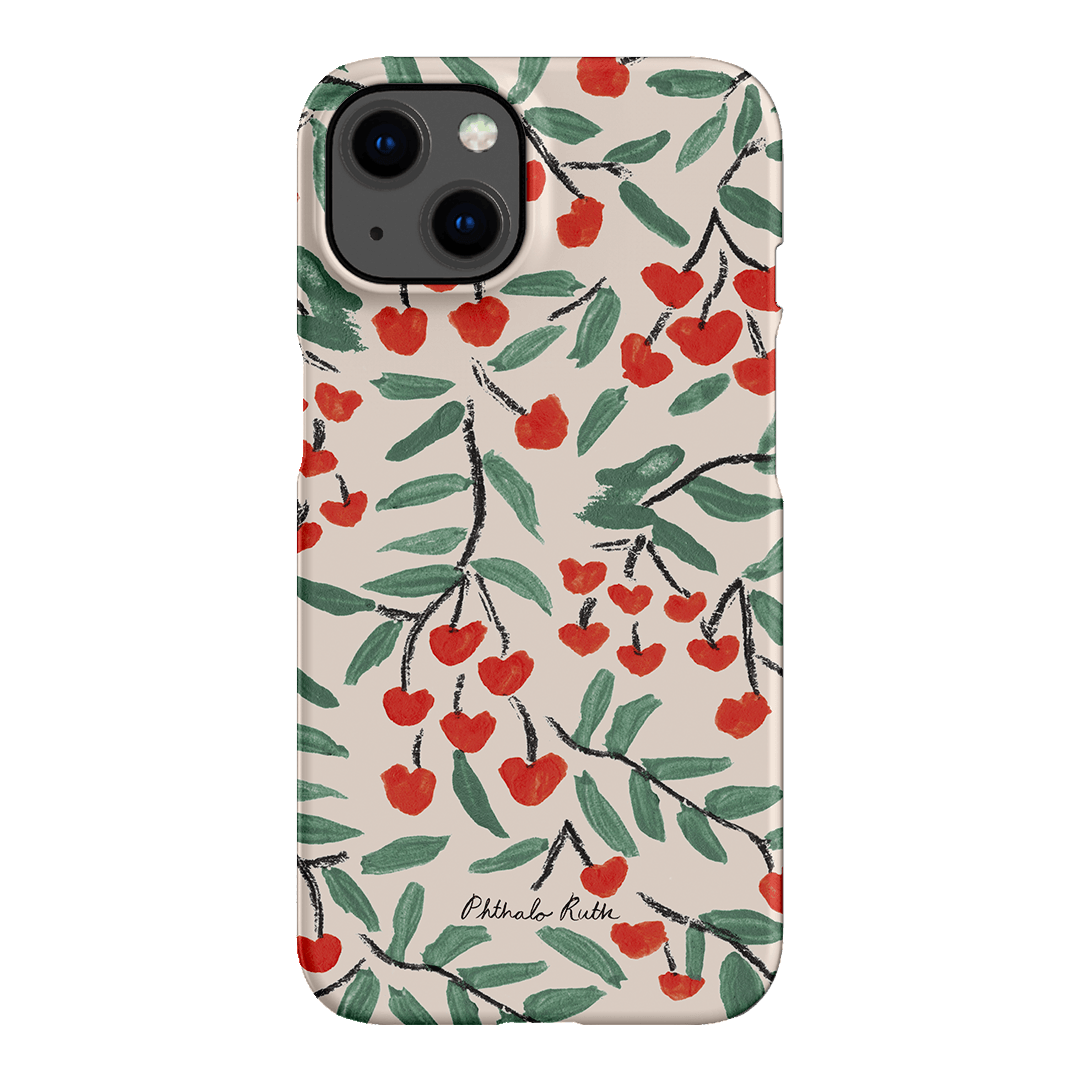 Cherry Love Printed Phone Cases iPhone 13 / Snap by Phthalo Ruth - The Dairy