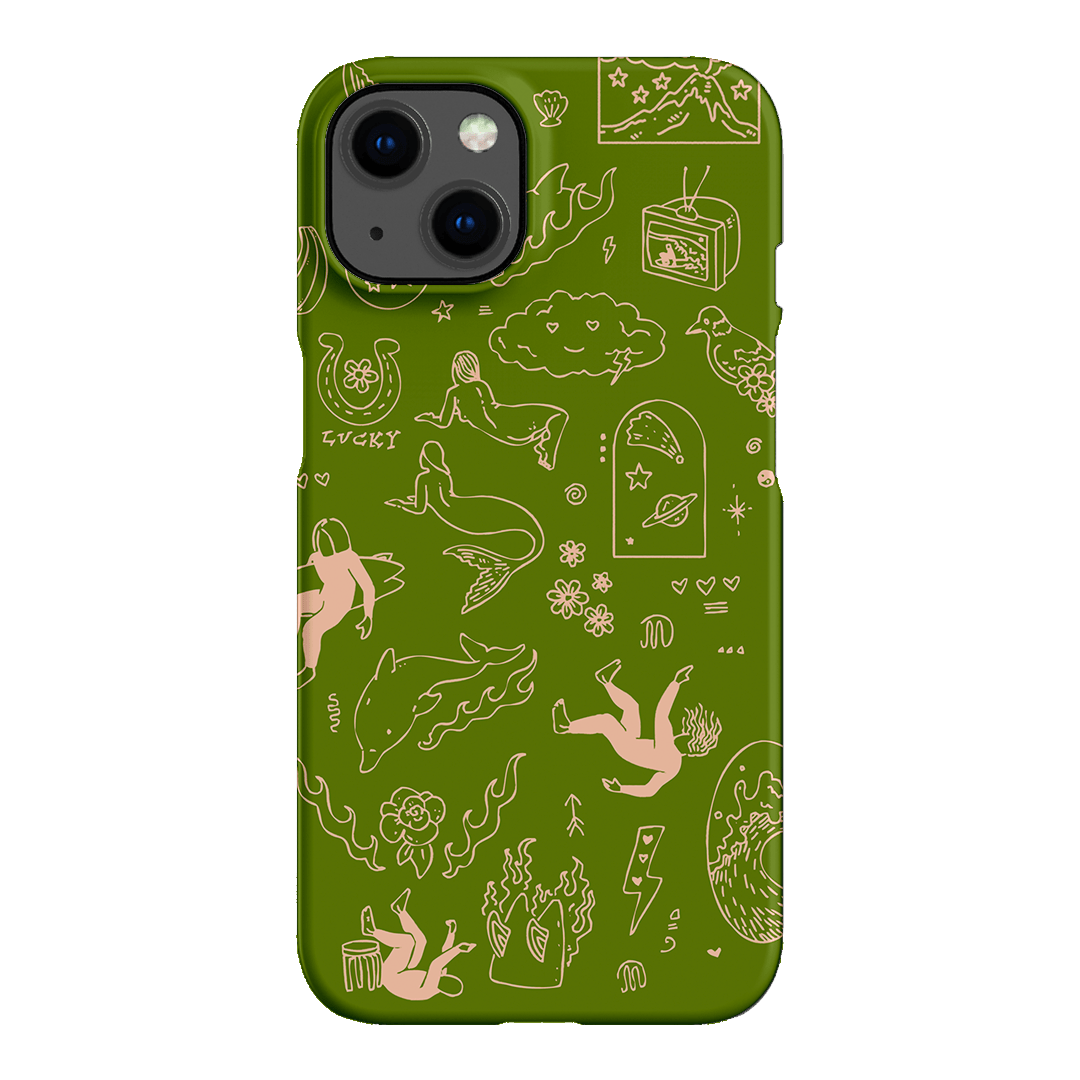 Easty Flash Green Printed Phone Cases iPhone 13 / Snap by Easty Beasty - The Dairy