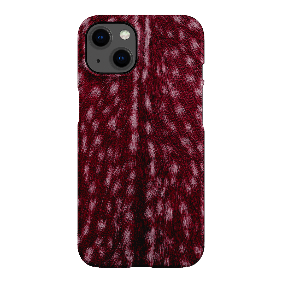 Fawn Burgundy Printed Phone Cases iPhone 13 / Snap by The Dairy - The Dairy