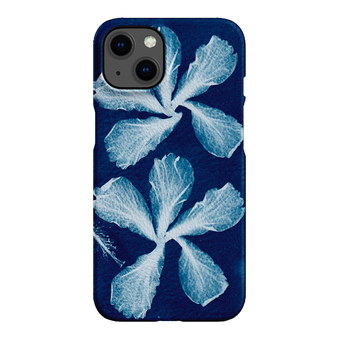 Hibiscus Cyanotype Printed Phone Cases iPhone 13 / Snap by Sally Hungerford - The Dairy