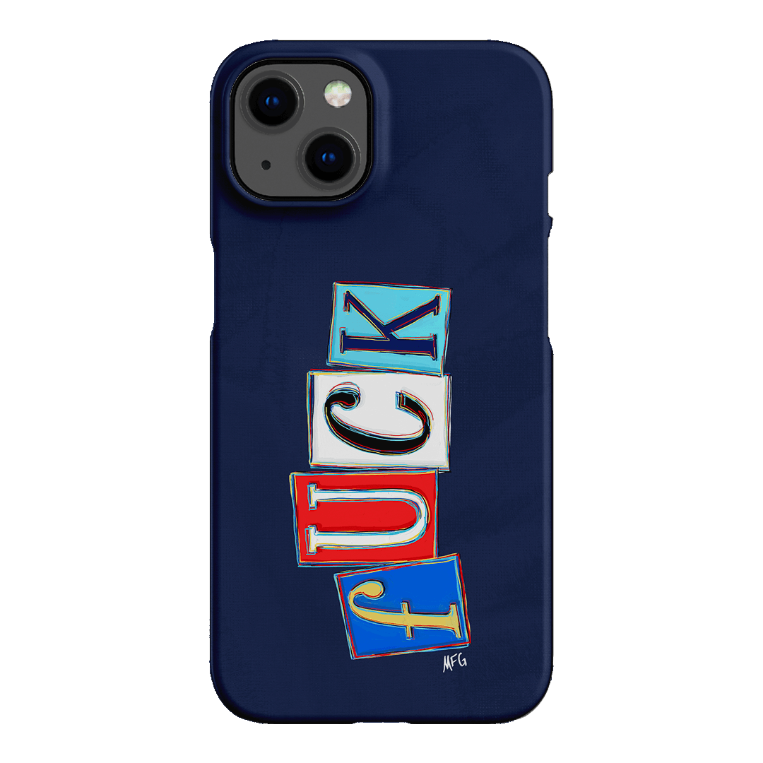 Lil Fcks Blue Printed Phone Cases iPhone 13 / Snap by Margarbs Art - The Dairy