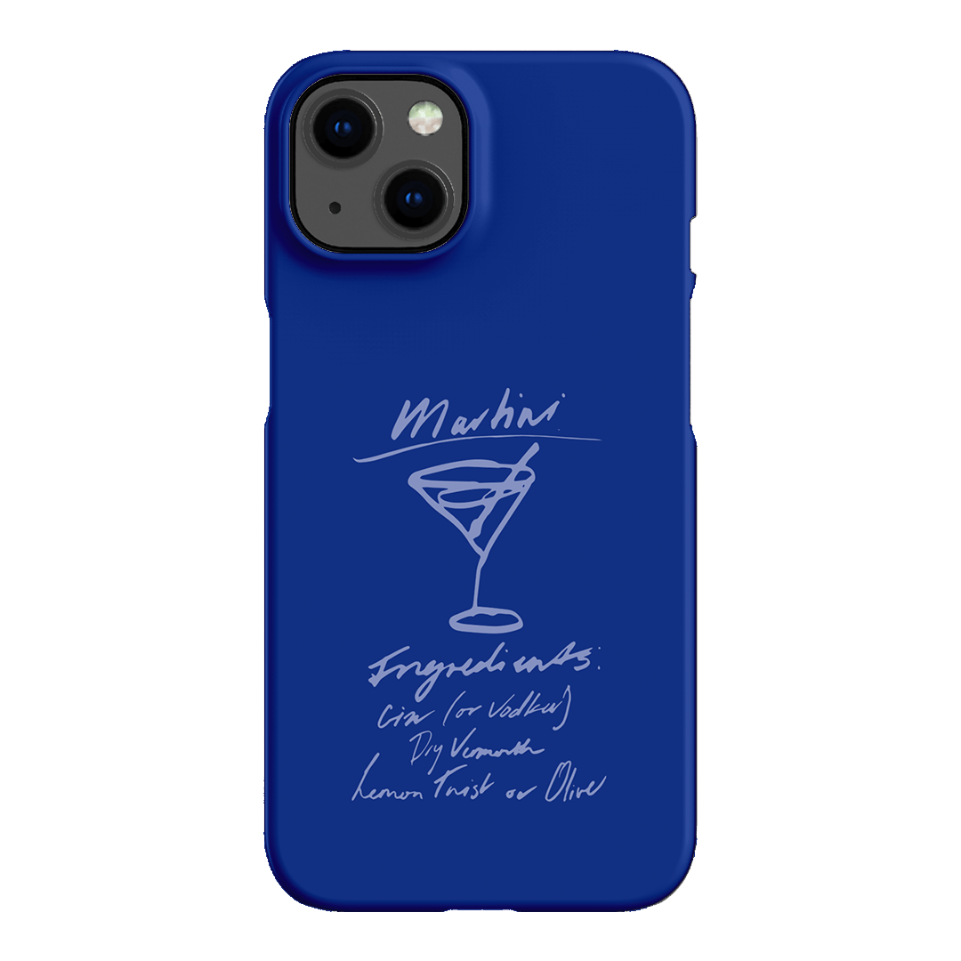 Martini Mood Blue Printed Phone Cases iPhone 13 / Snap by The Dairy - The Dairy