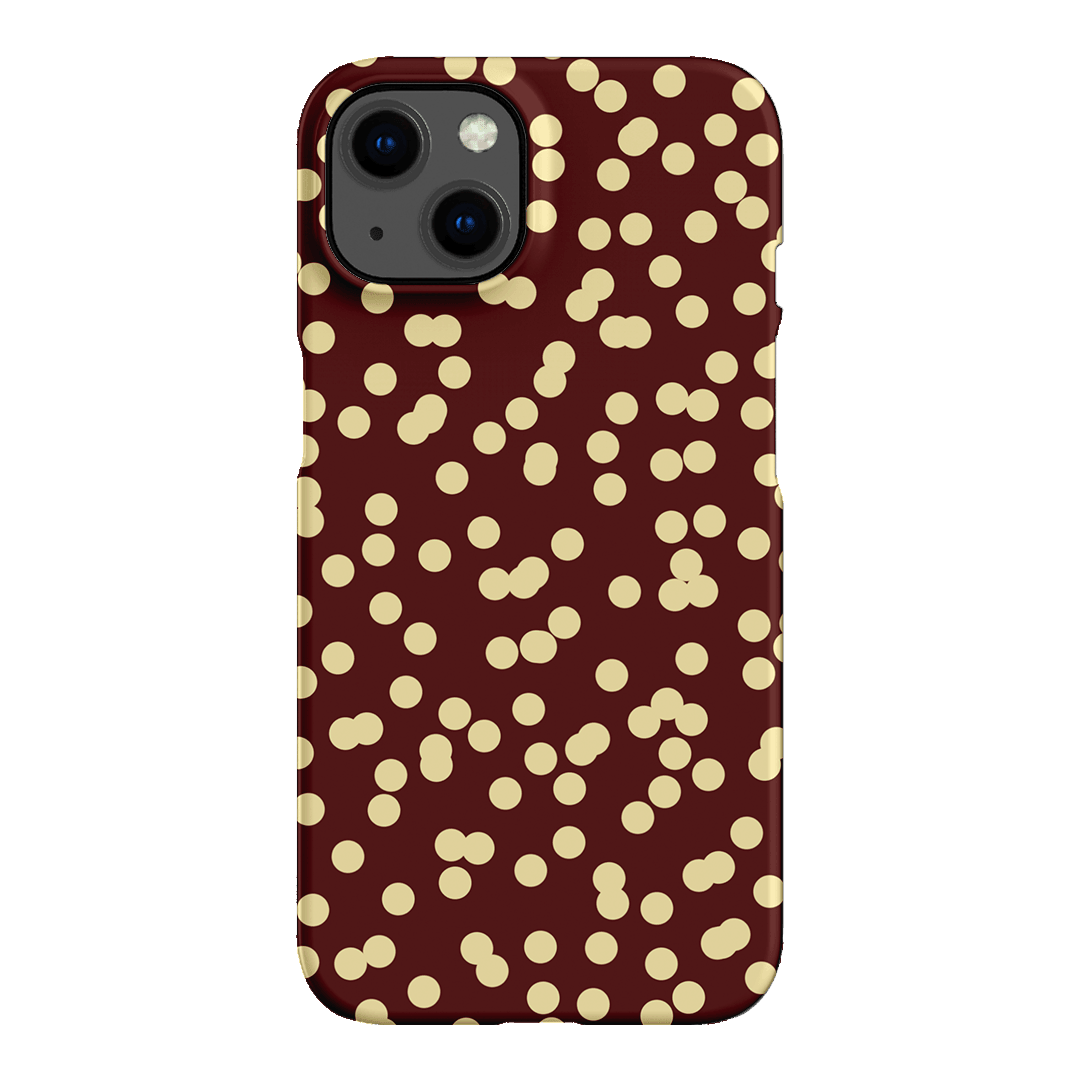 Mini Confetti Burgundy Butter Printed Phone Cases iPhone 13 / Snap by Veronica Tucker - The Dairy