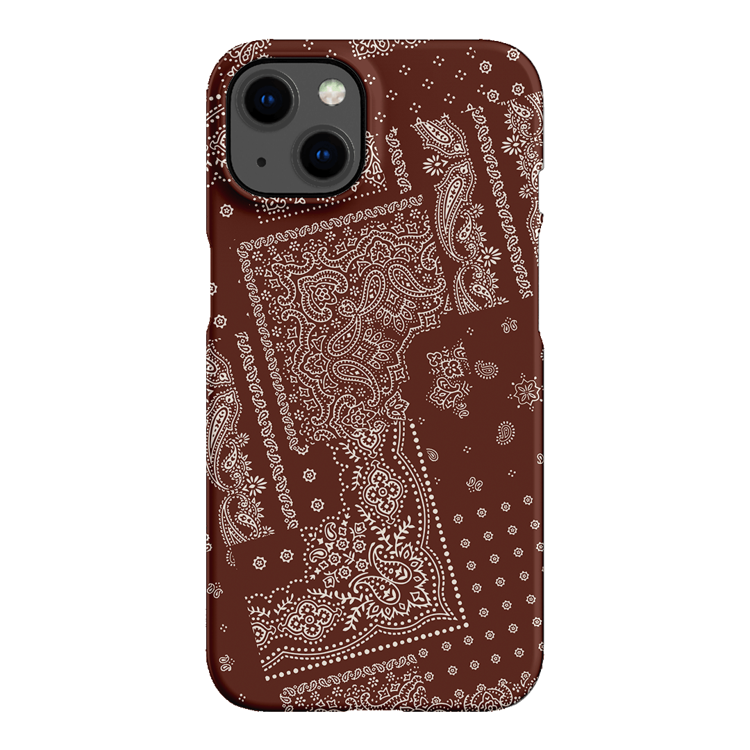 Paisley Cinnamon Printed Phone Cases iPhone 13 / Snap by The Dairy - The Dairy