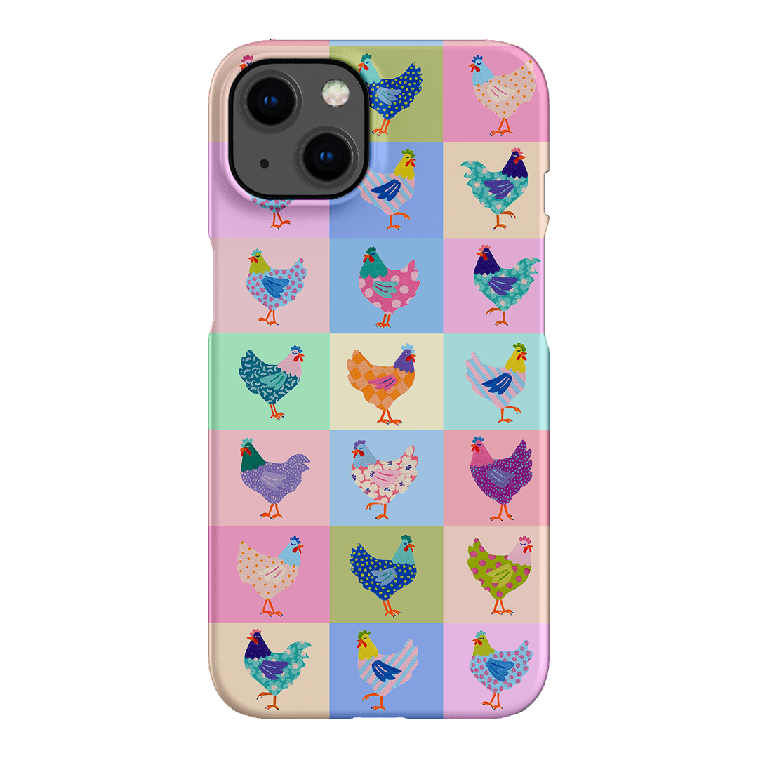 Pastel Chickens Printed Phone Cases iPhone 13 / Snap by Kayla Henley - The Dairy