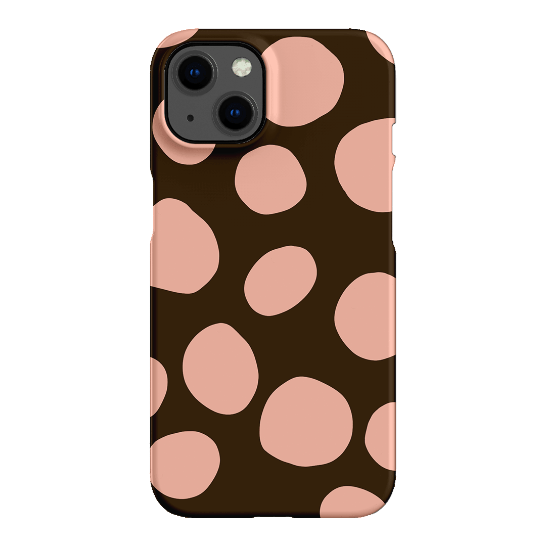 Pebbles Chocolate Pink Printed Phone Cases iPhone 13 / Snap by Veronica Tucker - The Dairy