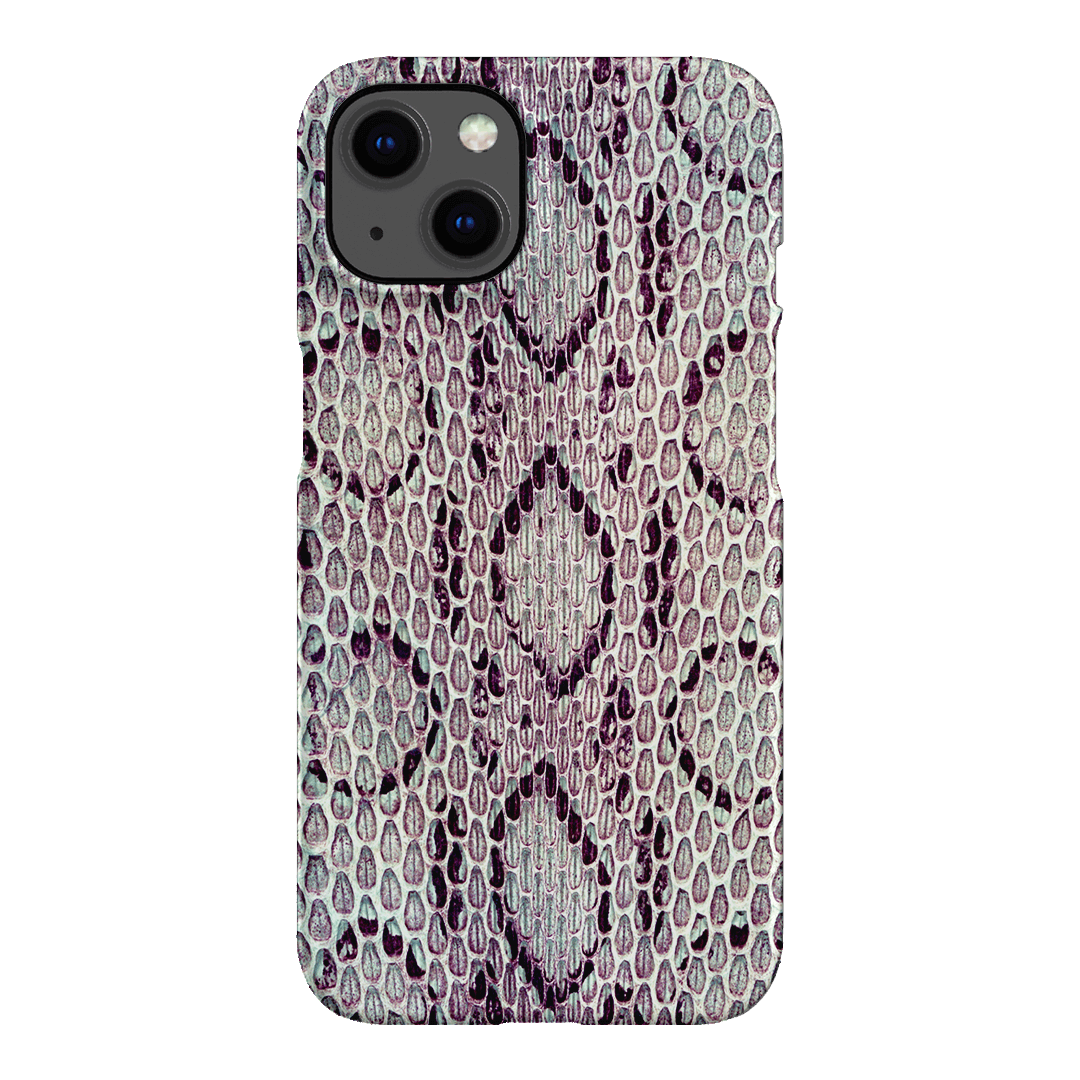 Plum Python Printed Phone Cases iPhone 13 / Snap by The Dairy - The Dairy