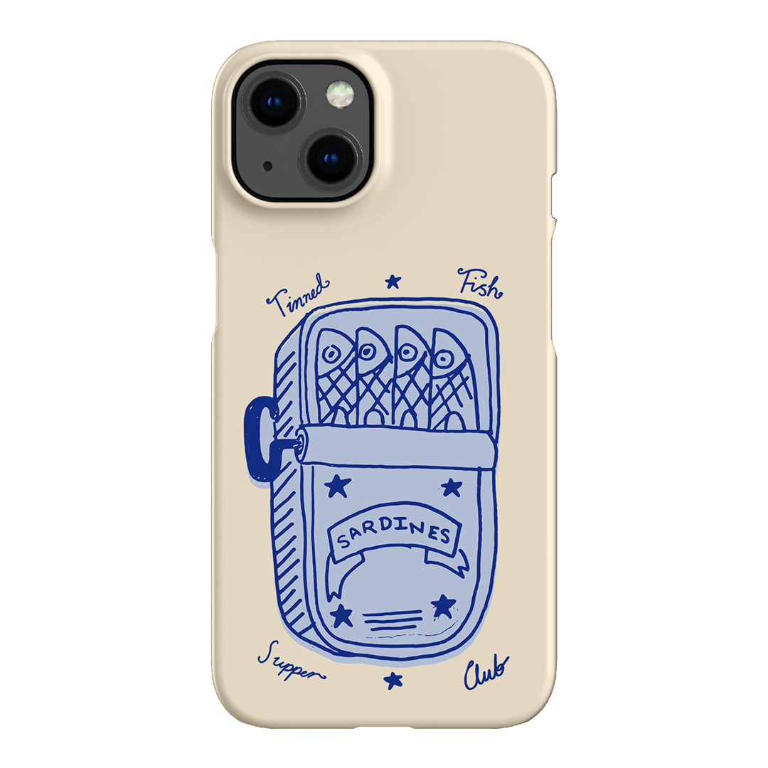 Sardine Social Blue Printed Phone Cases iPhone 13 / Snap by The Dairy - The Dairy