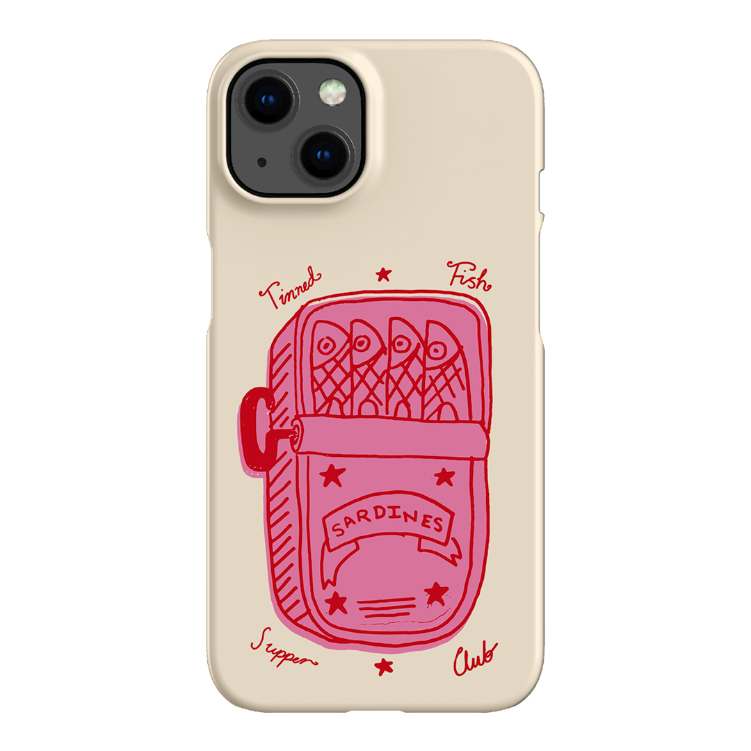 Sardine Social Red Printed Phone Cases iPhone 13 / Snap by The Dairy - The Dairy