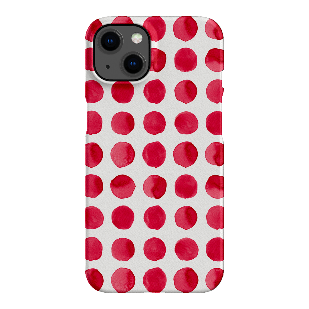 Spots in Red Printed Phone Cases by The Dairy - The Dairy