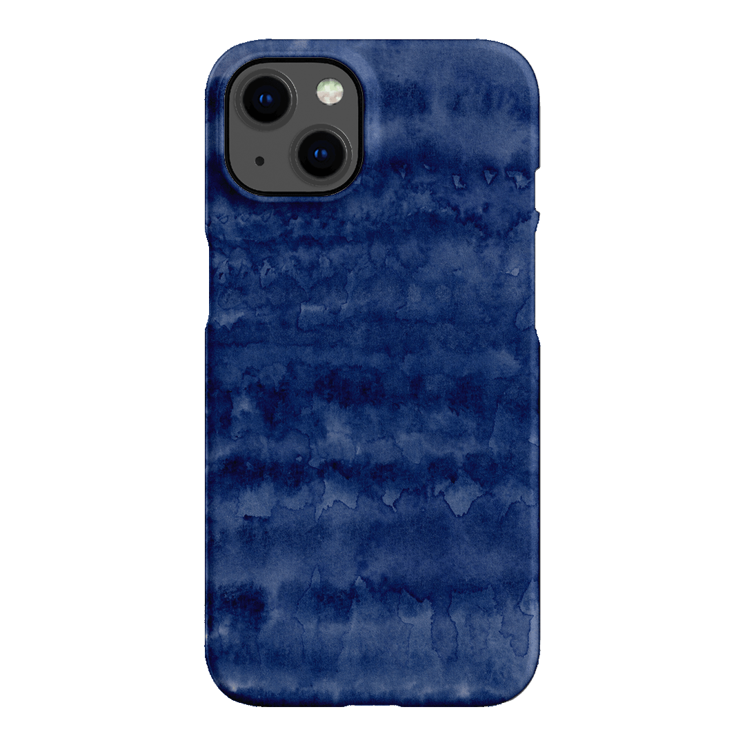 Watercolour Stripes Navy Printed Phone Cases iPhone 13 / Snap by The Dairy - The Dairy
