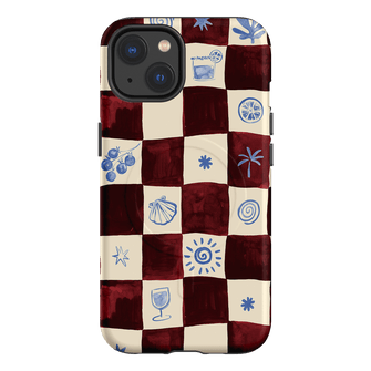 Afternoon Mezze Maroon Printed Phone Cases iPhone 13 / Armoured MagSafe by Charlie Taylor - The Dairy