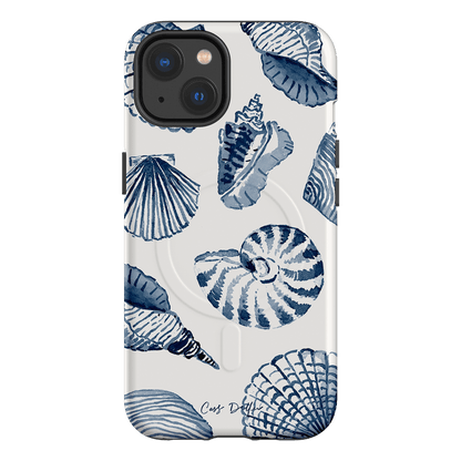 Blue Shells Printed Phone Cases iPhone 13 / Armoured MagSafe by Cass Deller - The Dairy