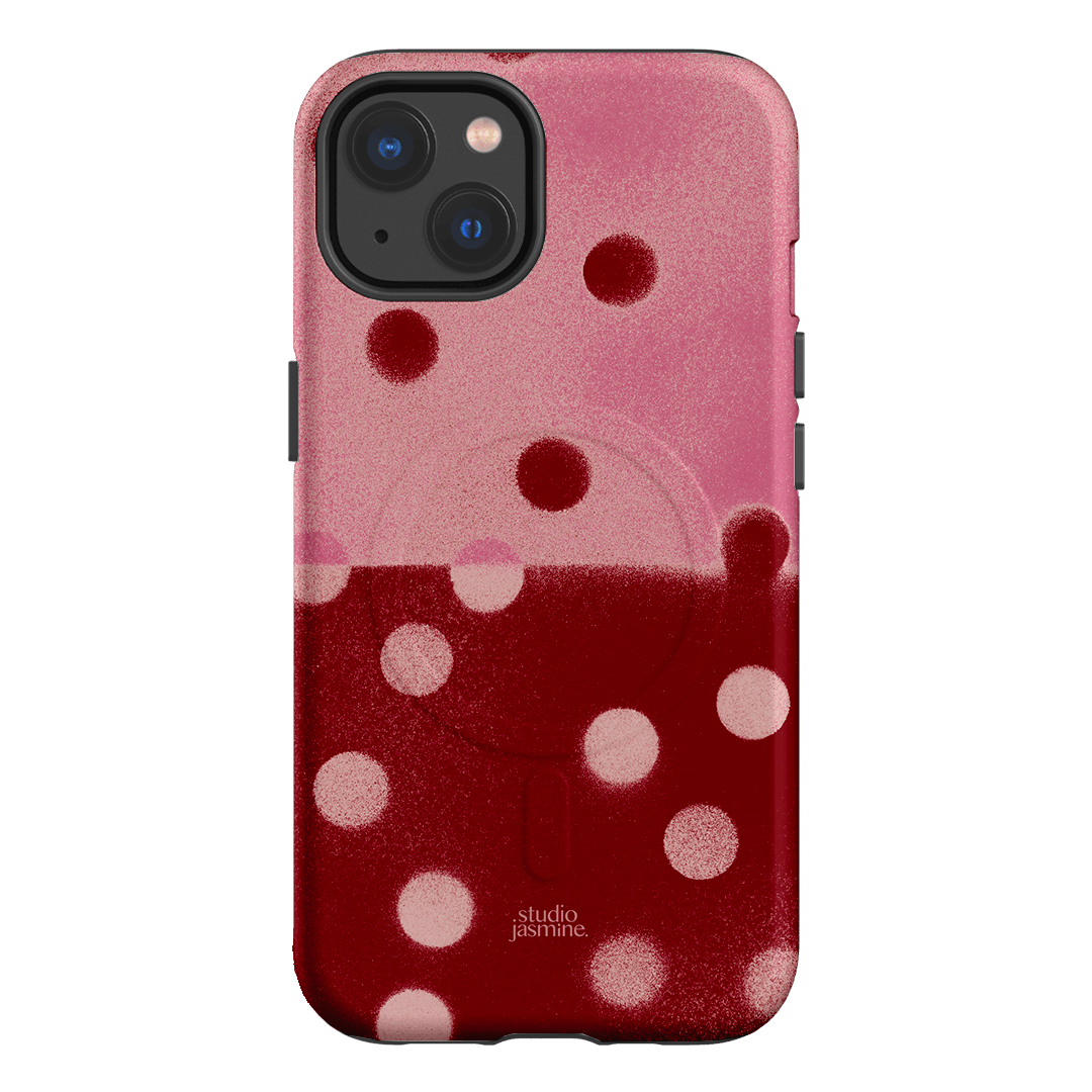 Cherry Polka Dot Printed Phone Cases iPhone 13 / Armoured MagSafe by Jasmine Dowling - The Dairy