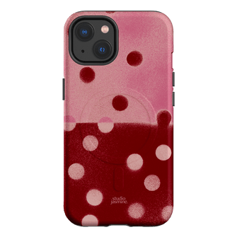 Cherry Polka Dot Printed Phone Cases iPhone 13 / Armoured MagSafe by Jasmine Dowling - The Dairy