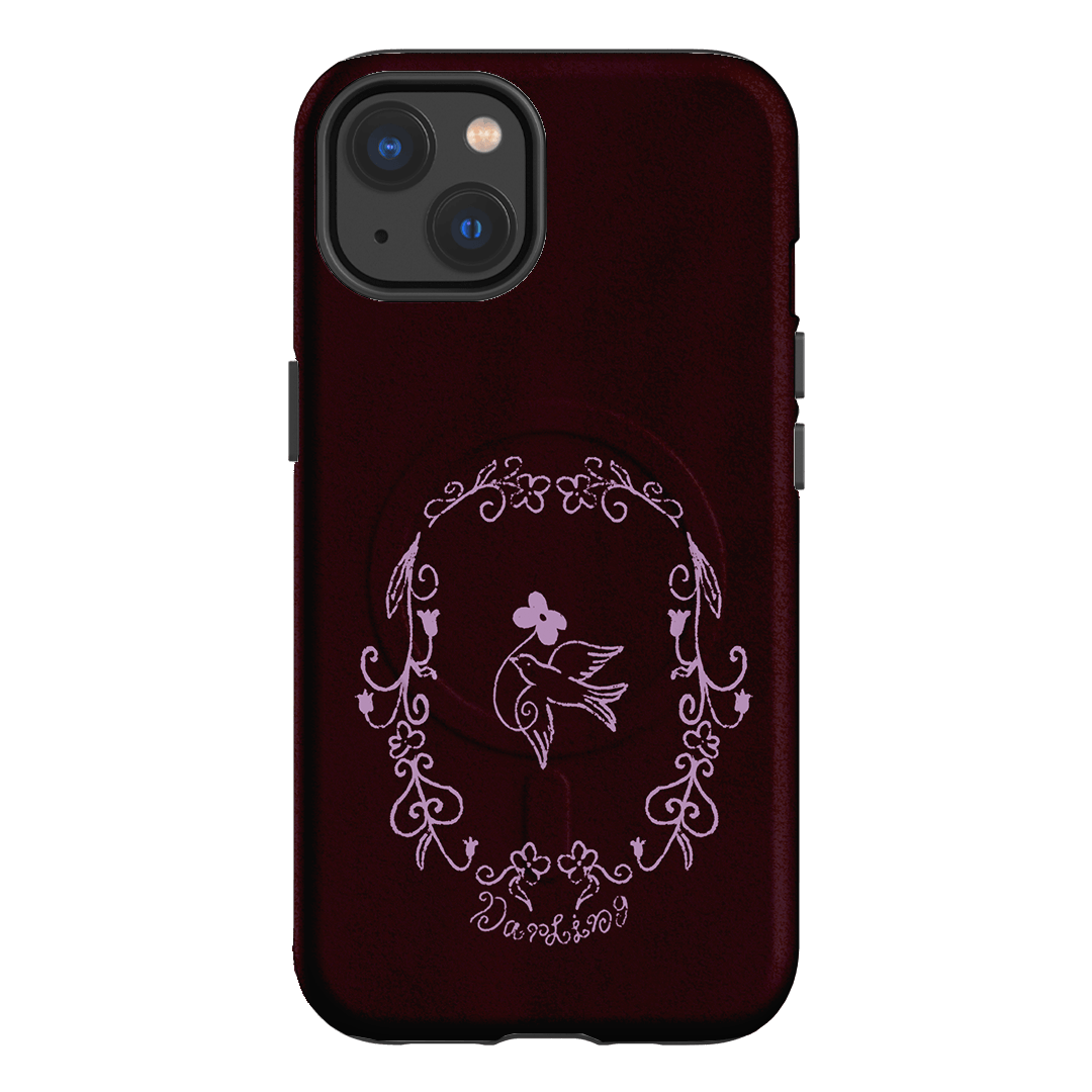 Darling Burgundy Printed Phone Cases by The Dairy - The Dairy