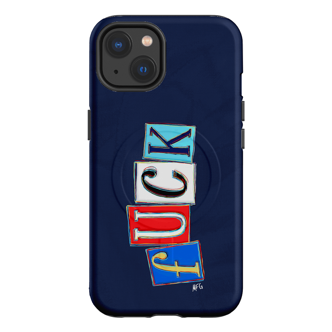 Lil Fcks Blue Printed Phone Cases iPhone 13 / Armoured MagSafe by Margarbs Art - The Dairy
