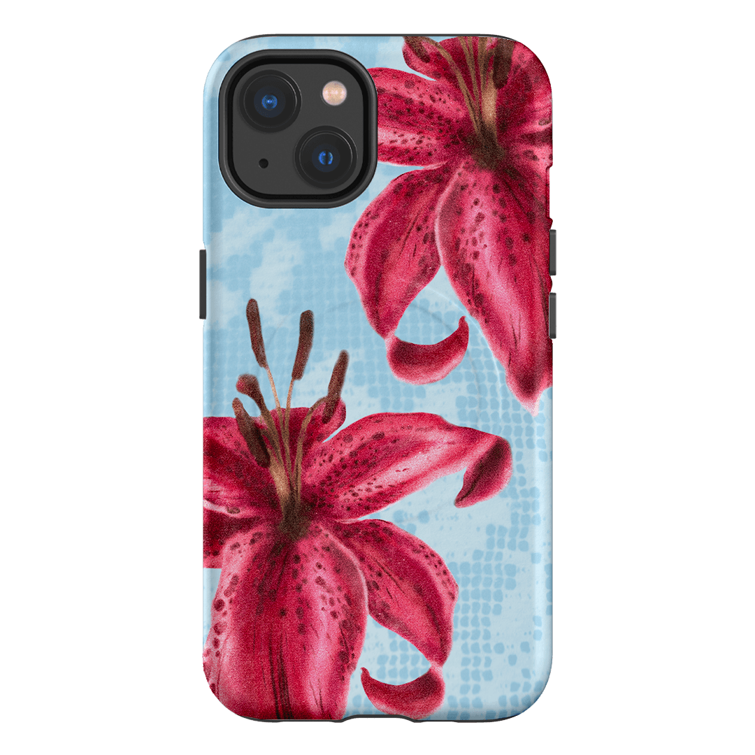 Lillies Printed Phone Cases iPhone 13 / Armoured MagSafe by Sally Hungerford - The Dairy