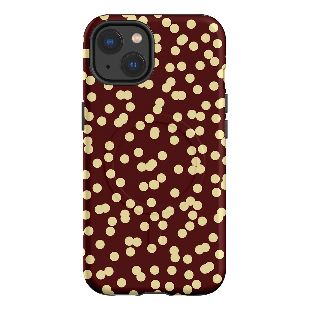 Mini Confetti Burgundy Butter Printed Phone Cases iPhone 13 / Armoured MagSafe by Veronica Tucker - The Dairy