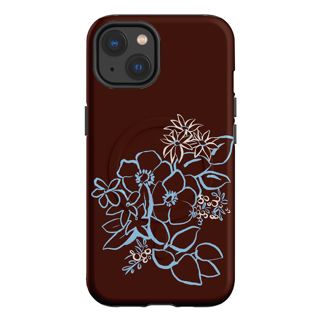 Mocha Posy Printed Phone Cases iPhone 13 / Armoured MagSafe by Typoflora - The Dairy