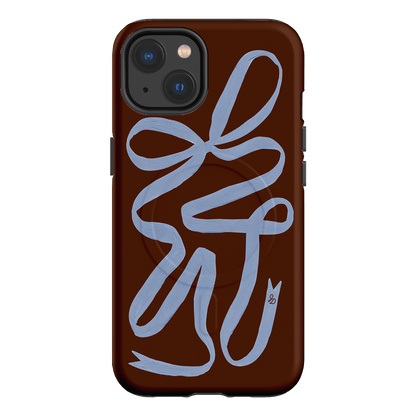 Mocha Ribbon Printed Phone Cases iPhone 13 / Armoured MagSafe by Jasmine Dowling - The Dairy
