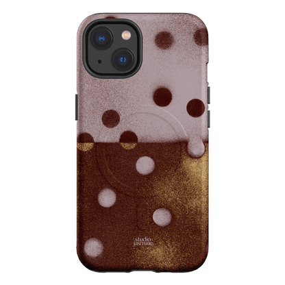 Rust Polka Dot Printed Phone Cases iPhone 13 / Armoured MagSafe by Jasmine Dowling - The Dairy