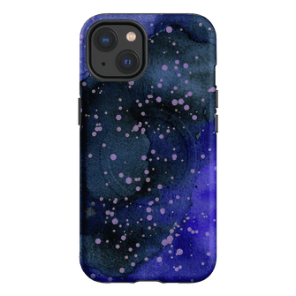 Spotty Navy Printed Phone Cases iPhone 13 / Armoured MagSafe by The Dairy - The Dairy