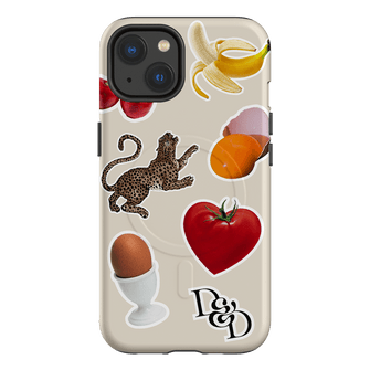 Sunday Stickers Cream Printed Phone Cases iPhone 13 / Armoured MagSafe by Desmond & Dempsey - The Dairy