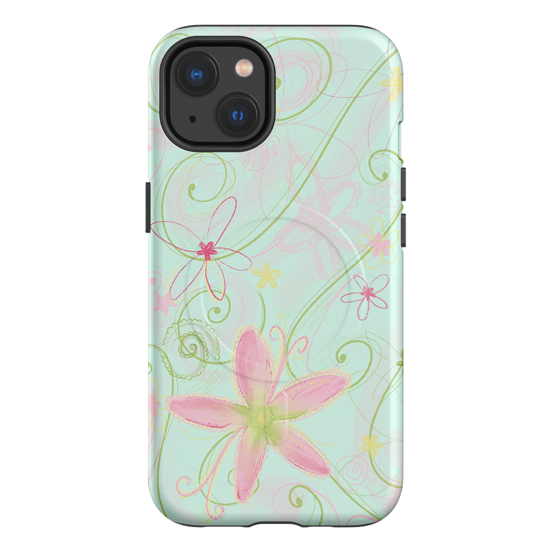 Swirl Blue Printed Phone Cases iPhone 13 / Armoured MagSafe by Kayla Carr - The Dairy
