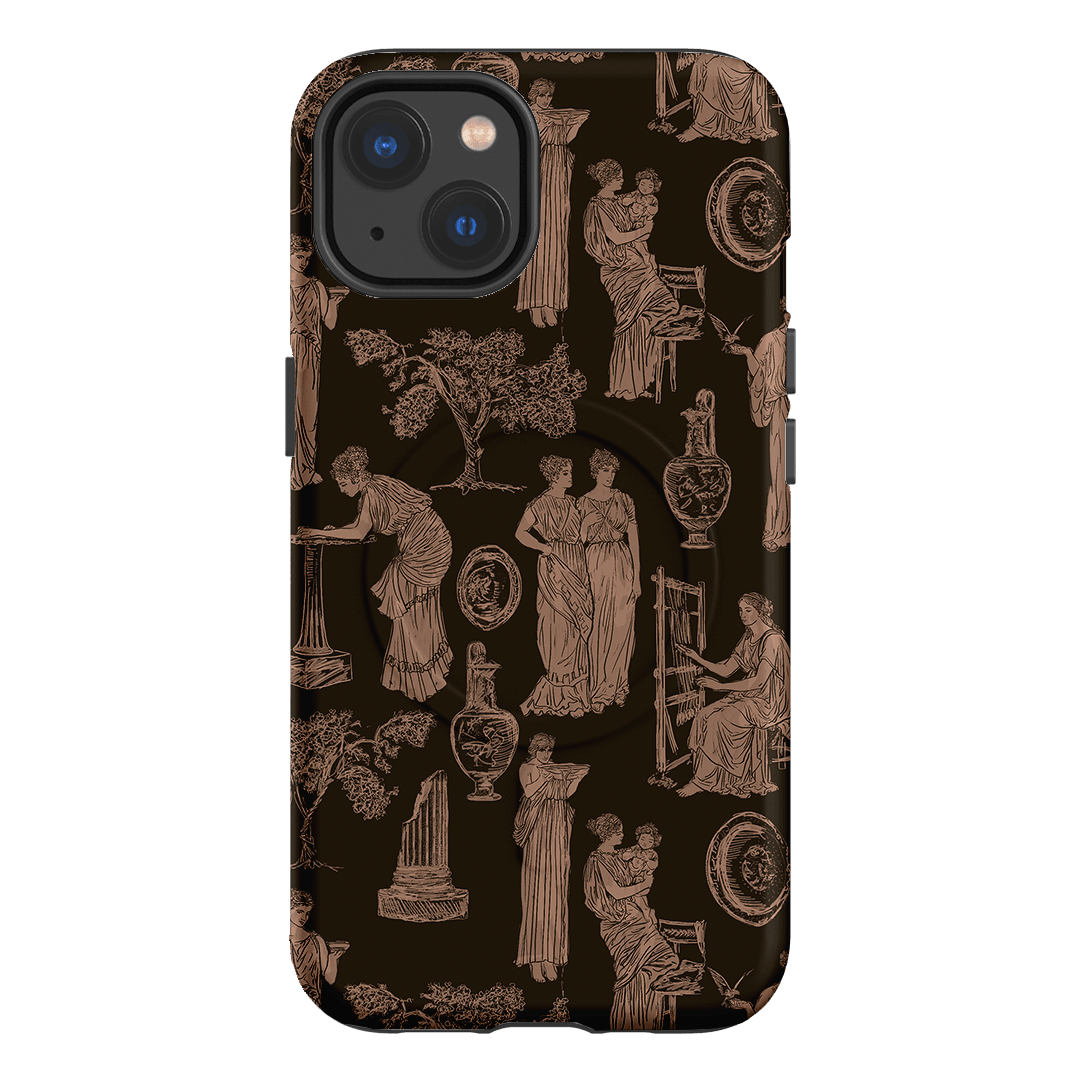 Symposium Burnt Umber Printed Phone Cases iPhone 13 / Armoured MagSafe by Veronica Tucker - The Dairy