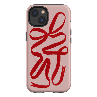 Valentine Ribbon Printed Phone Cases iPhone 13 / Armoured MagSafe by Jasmine Dowling - The Dairy