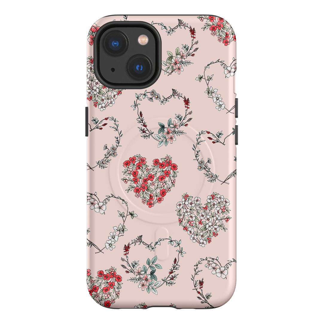 Wild Heart Wreath Printed Phone Cases iPhone 13 / Armoured MagSafe by Typoflora - The Dairy