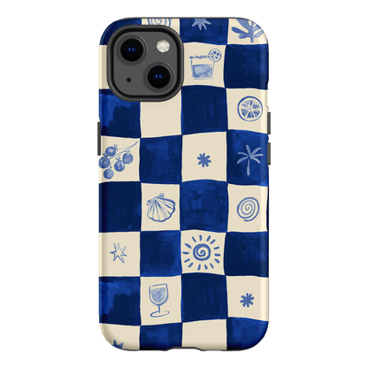 Afternoon Mezze Azure Printed Phone Cases iPhone 13 / Armoured by Charlie Taylor - The Dairy