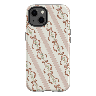 Bow Stripe Printed Phone Cases iPhone 13 / Armoured by Veronica Tucker - The Dairy