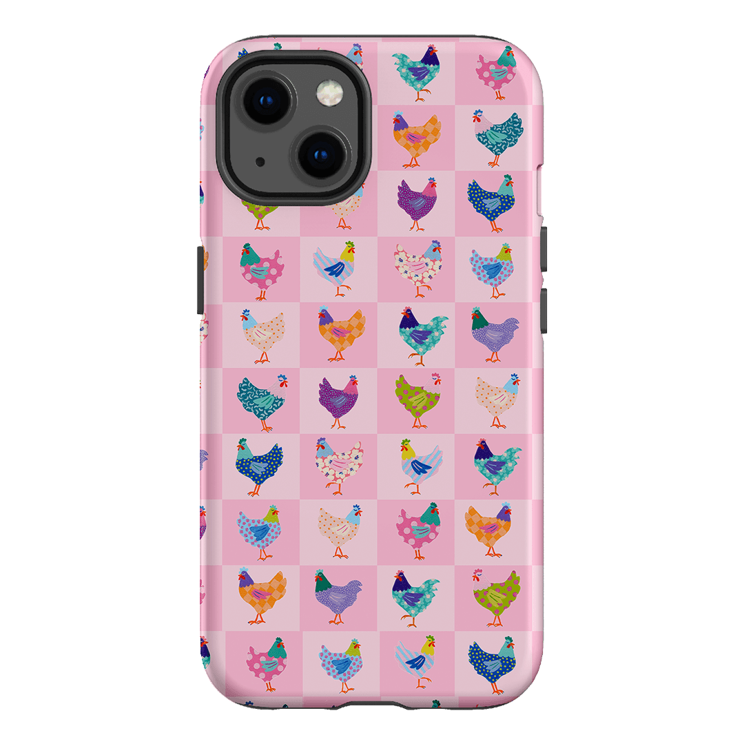 Checkered Chickens Printed Phone Cases iPhone 13 / Armoured by Kayla Henley - The Dairy