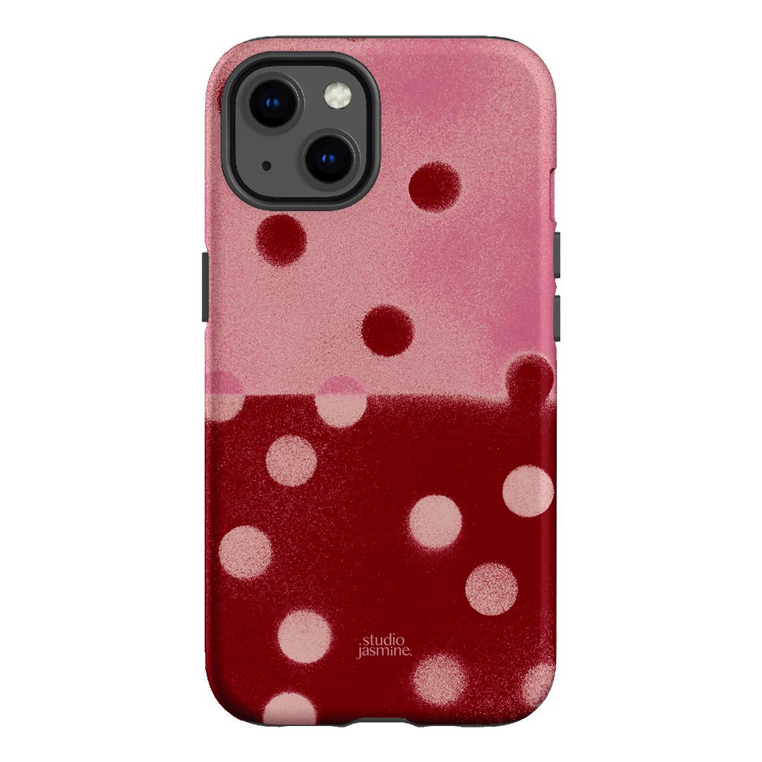 Cherry Polka Dot Printed Phone Cases iPhone 13 / Armoured by Jasmine Dowling - The Dairy