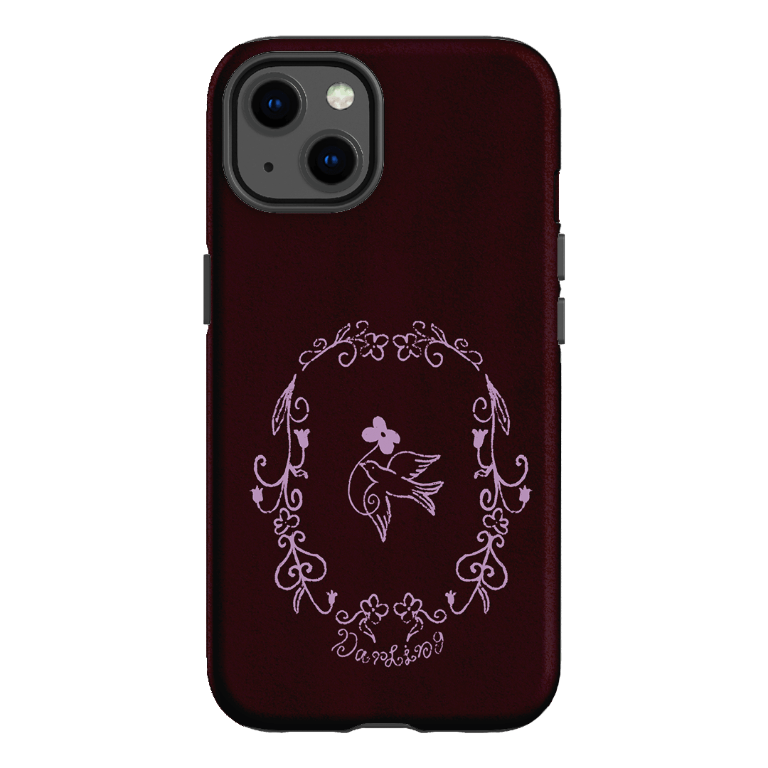 Darling Burgundy Printed Phone Cases by The Dairy - The Dairy