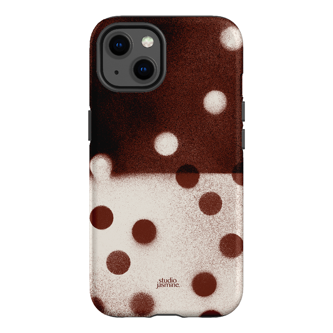 Espresso Polka Dot Printed Phone Cases iPhone 13 / Armoured by Jasmine Dowling - The Dairy