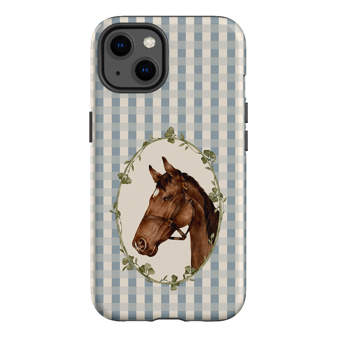 Gingham Horse Printed Phone Cases iPhone 13 / Armoured by Kasiags Art - The Dairy