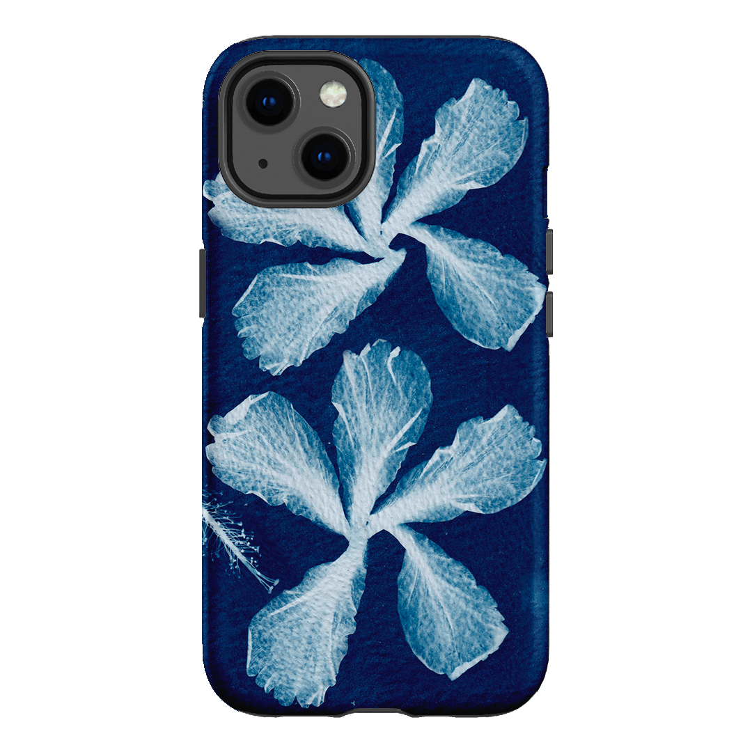 Hibiscus Cyanotype Printed Phone Cases iPhone 13 / Armoured by Sally Hungerford - The Dairy