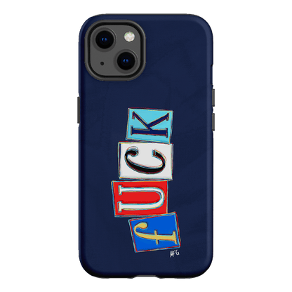 Lil Fcks Blue Printed Phone Cases iPhone 13 / Armoured by Margarbs Art - The Dairy