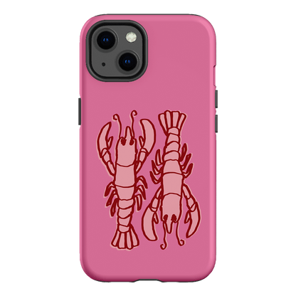 Lobster Love Pink Printed Phone Cases iPhone 13 / Armoured by The Dairy - The Dairy
