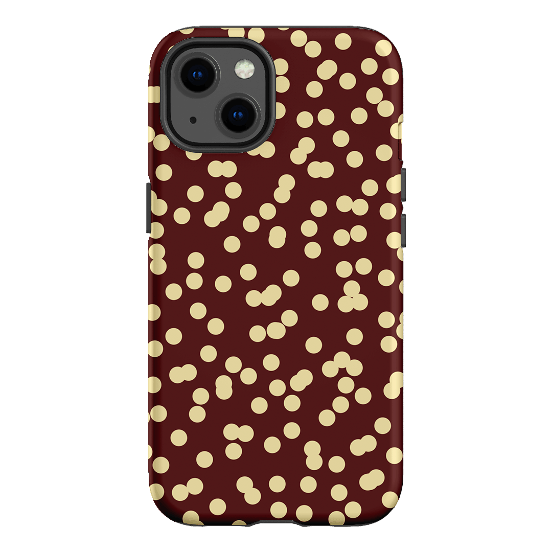 Mini Confetti Burgundy Butter Printed Phone Cases iPhone 13 / Armoured by Veronica Tucker - The Dairy