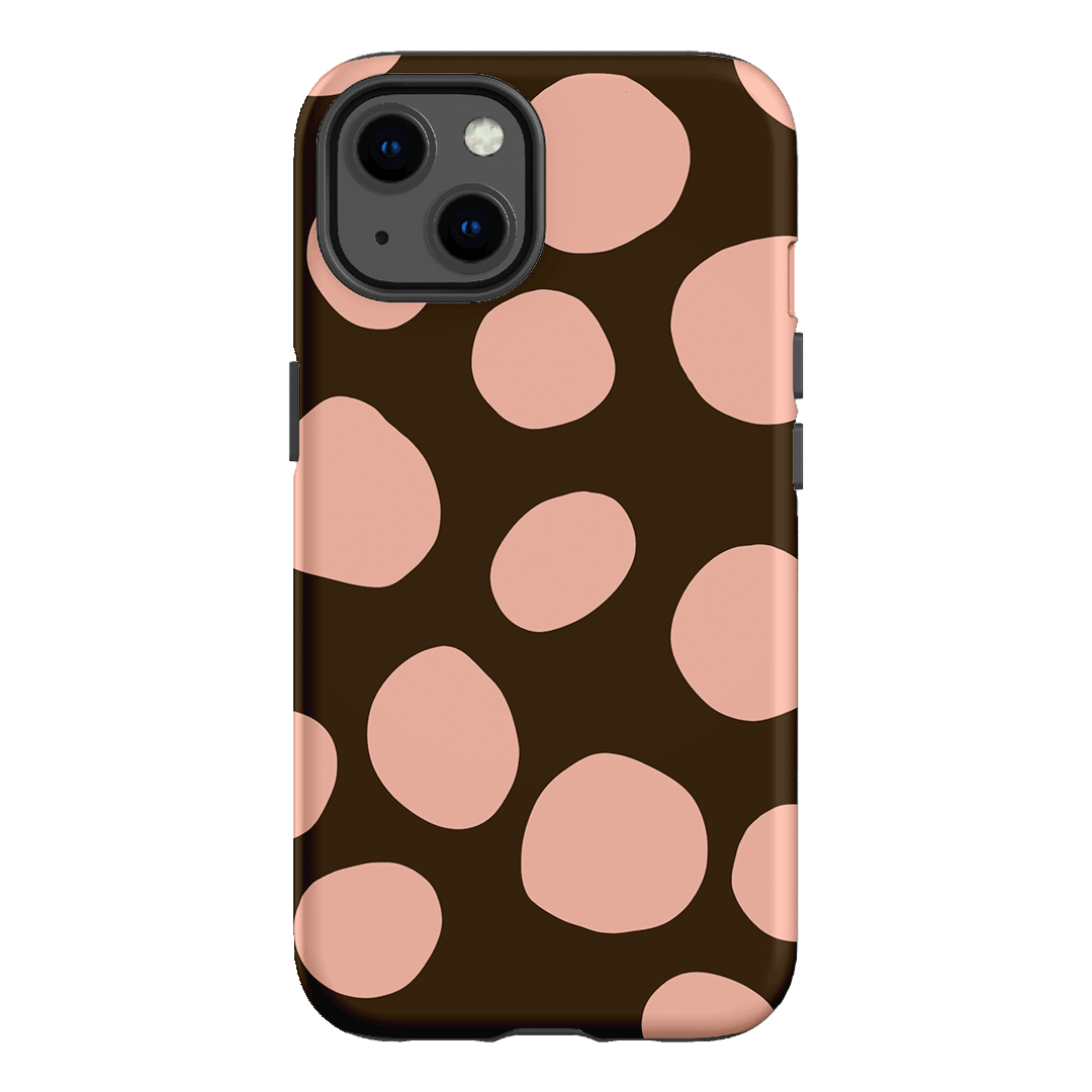 Pebbles Chocolate Pink Printed Phone Cases iPhone 13 / Armoured by Veronica Tucker - The Dairy